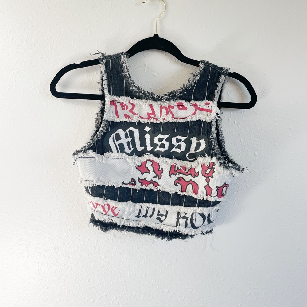 Jaded crop shirt jean size 2